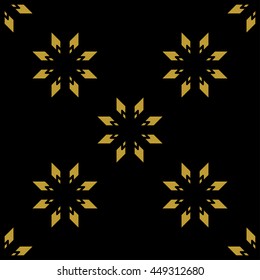 Golden vintage decor seamless pattern. Vector illustration for your design