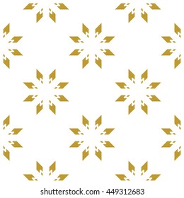 Golden vintage decor seamless pattern. Vector illustration for your design