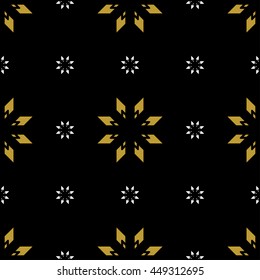 Golden vintage decor seamless pattern. Vector illustration for your design