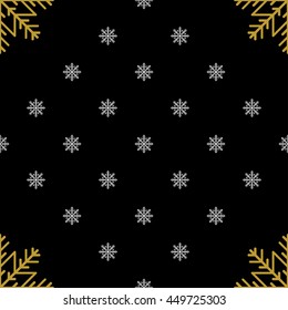 Golden vintage decor seamless pattern. Vector illustration for your design