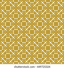 Golden vintage decor seamless pattern. Vector illustration for your design