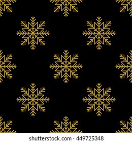 Golden vintage decor seamless pattern. Vector illustration for your design