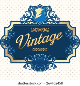 Golden vintage design