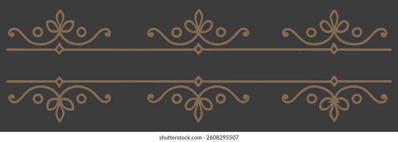  Golden vintage floral frame with ornate Victorian design.