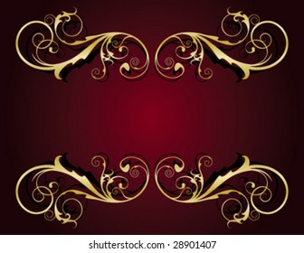 golden vintage frame