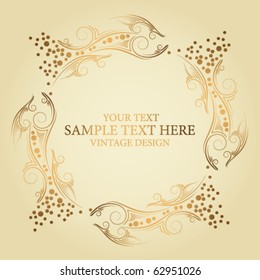 golden vintage frame