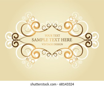 golden vintage frame