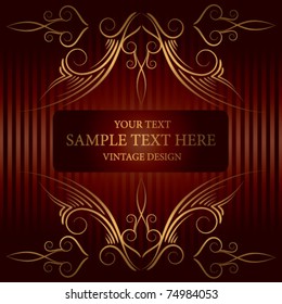 golden vintage frame