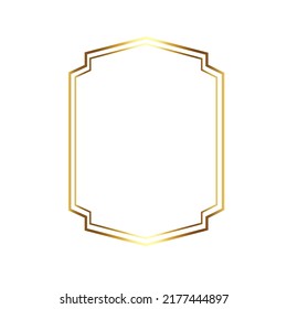 Golden vintage frame labels. Gold Vintage classic label stickers frame. Empty vintage labels. Retro craft labels. Vintage bottle labels. . Logo and banner design elements. 
