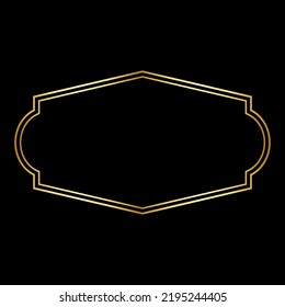 Golden vintage frame labels. Gold Vintage classic label stickers frame. Empty vintage labels. Retro craft labels. Vintage bottle labels. Logo and banner design elements. 