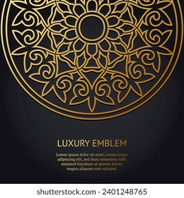 Golden vintage greeting card on a white background. Vector abstract design elements. Great for invitation and greeting cards, packaging, flyer