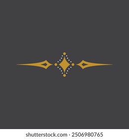 Golden Vintage Ornament.Golden Border ornament. floral Golden Crown Ornament .Suitable for wedding invitation card.