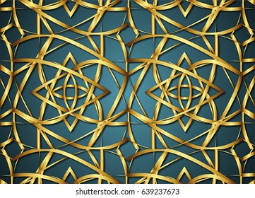 Golden vintage pattern backgrounds for design.