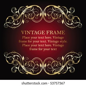 golden vintage style