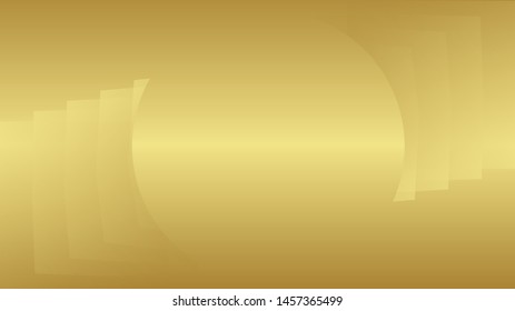 The golden wallpaper background with circle pattern in the middle, in large web page screen size ( vector )