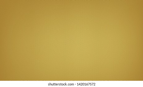 The golden wallpaper background with sparkling dots halftone curve lines in large web page screen size ( vector )