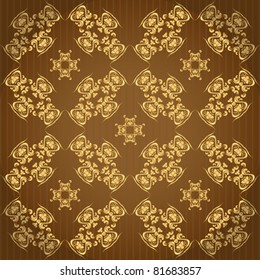 golden wallpaper with a pattern - seamless texture