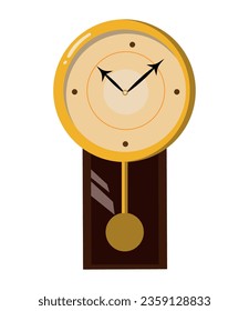 golden watch old vector isolated