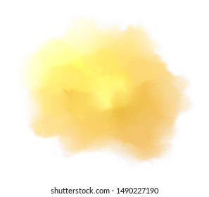 Golden watercolor blur hand drawn vector splash background. Aqua liquid colorful bright art element, design, card, wallpaper, illustration