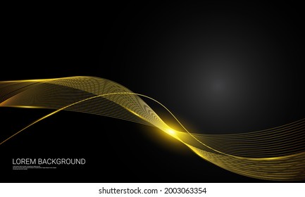 golden wave abstract background design, suitable for backgrounds, wallpapers, posters, and others