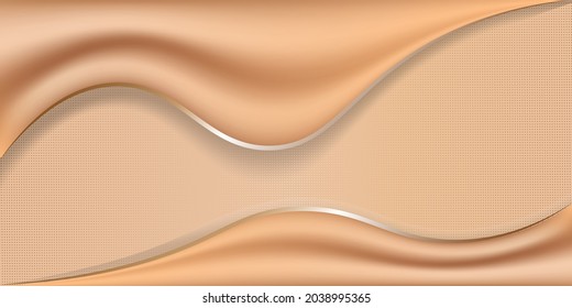 Golden wave background. for soft gold Abstract banner wallpaper