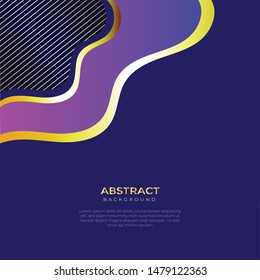 golden wave illustration abstract background