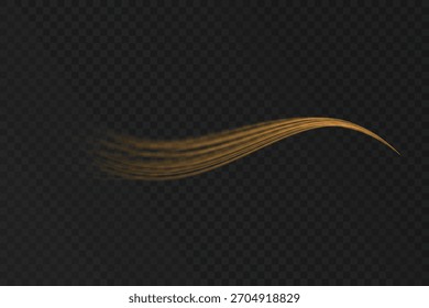 Golden Wave line abstract background .