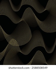Golden Wave Patterns – Elegant Abstract Flowing Designs