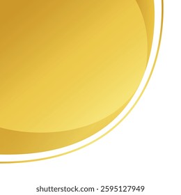 golden wave shape for corner border certificate frame, gold wave curve for banner decoration, golden wave corner shape for modern element, stripes ribbon graphic gold, luxury striped gold