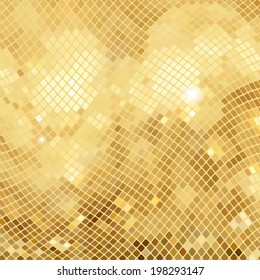 Golden waves mosaic