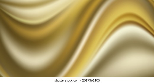 Golden wavy textile abstract luxury