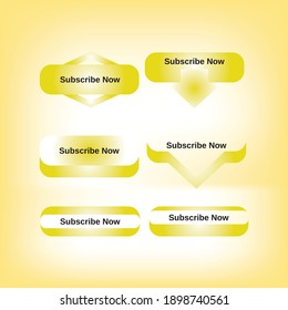 Golden Web Subscribe Buttons useful for any website, blog, that wants to build an email list.