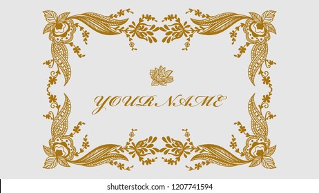 golden wedding flowers