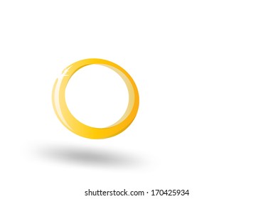 golden wedding ring vector