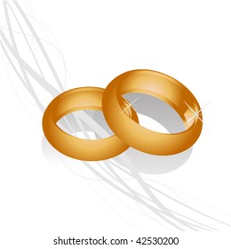 golden wedding rings
