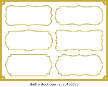 Golden western style horizontal frame set