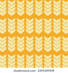 Diseño de patrón sin costura de trigo dorado