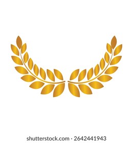 golden wheat symbol vector art