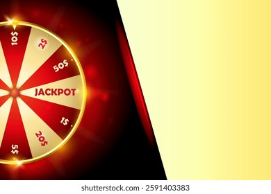 Golden wheel of fortune element design