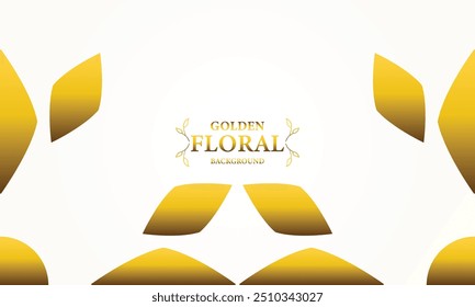 fundo branco dourado com folhas douradas . Ilustração vetorial. Pode ser usado para publicidade, apresentação.