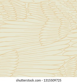 Golden white feather wings seamless vector patern