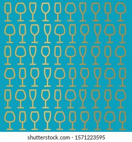 golden wine glass texture - vector illustration