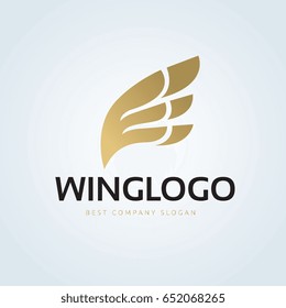 Golden wing logo