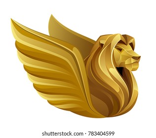 Golden winged lion