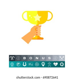 Golden Winner Cup Icon