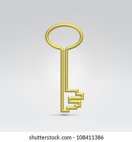 Golden wire key