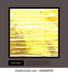 Golden wood texture. Modern banner. Creative discount cards. Can Be Used For Banner, Flyer, Book Cover, Print, Web Banners. Vector illustration wood border. Patina.