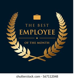 Golden Wreath Badge - The Best Employee Of The Month