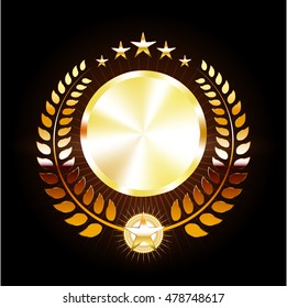Golden wreath of wheat