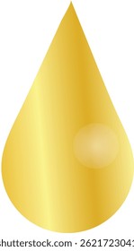 golden yellow bubble vitamin oil or serum isolated on white background